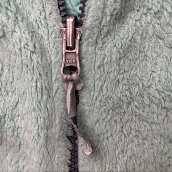 The North Face Mint Green Fleece Jacket Medium M Full Zip Cozy Soft Women’s - Picture 3 of 9